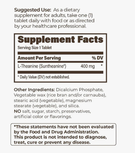 L-Theanine SR 400mg by EndurPro