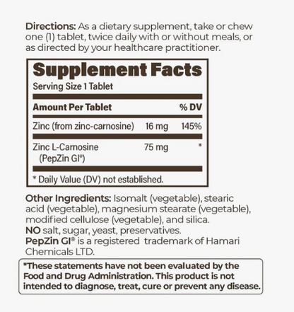 PepZin GI 75mg Chewable by EndurPro