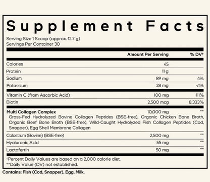 Multi Collagen Powder Colostrum Platinum by CodeAge