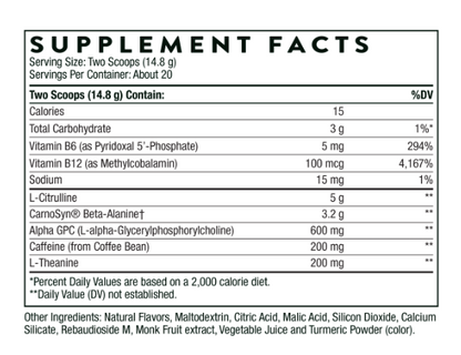 Advanced Pre-Workout by Thorne