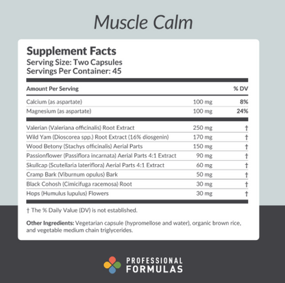 Muscle Calm by Professional Formulas