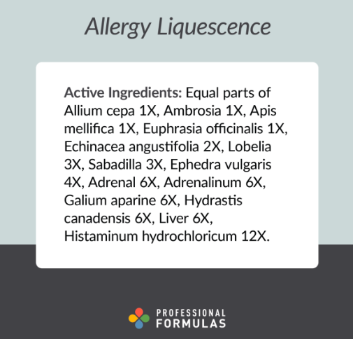 Allergy Liquescence by Professional Formulas