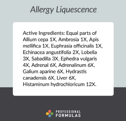 Allergy Liquescence by Professional Formulas