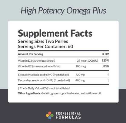 High Potency Omega Plus by Professional Formulas