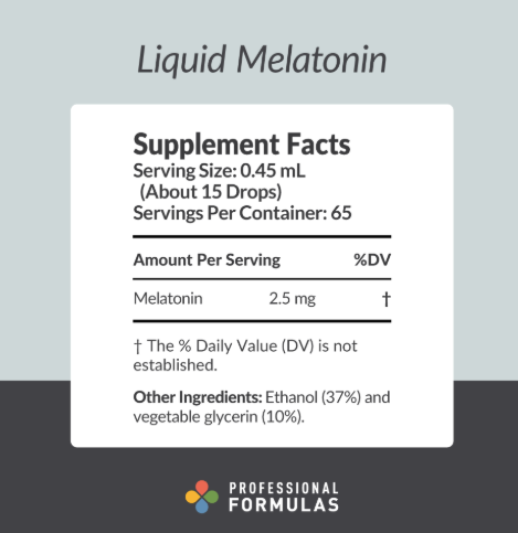 Liquid Melatonin by Professional Formulas