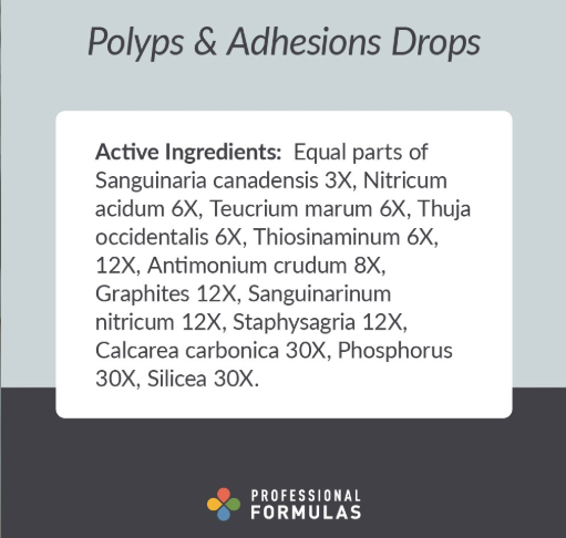 Polyps & Adhesions Drops by Professional Formulas