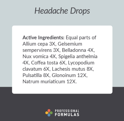 Headache Drops by Professional Formulas
