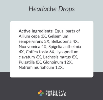 Headache Drops by Professional Formulas