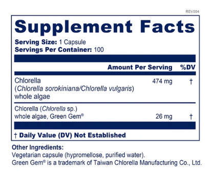 Chlorella Growth Factor CGF Capsules by BioPure Health