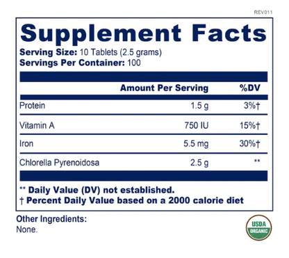 Chlorella Pyrenoidosa 1000 tab by BioPure Health