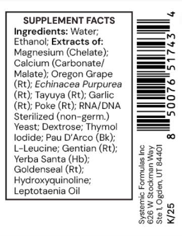 CX3 Bactrex by Systemic Formulas