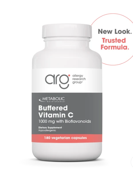 Buffered Vitamin C 180 Capsules by Metabolic Maintenance