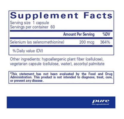 Selenium (selenomethionine) by Pure Encapsulations