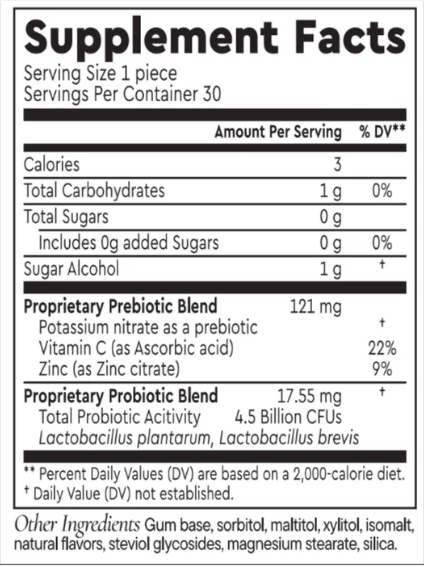 Balance Prebiotic Nitrate Chewing Gum by Berkeley Life