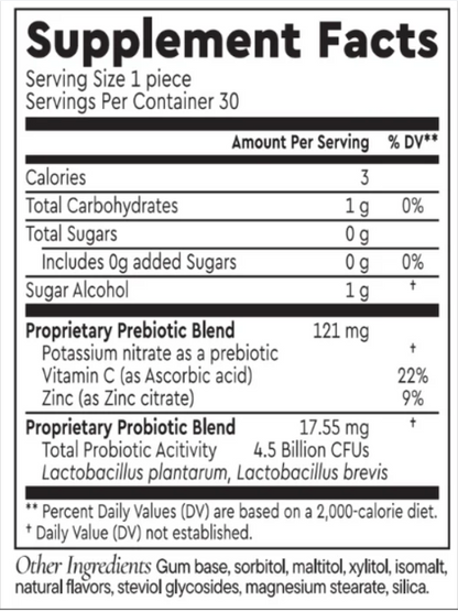 Balance Prebiotic Nitrate Chewing Gum by Berkeley Life