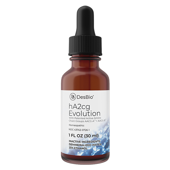DesBio hA2cg Evolution homeopathic weight management drops bottle