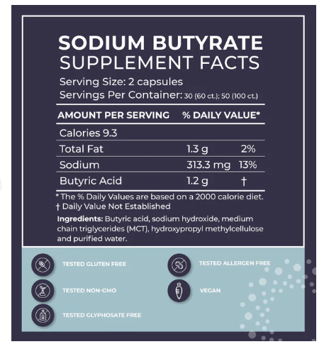 Sodium Butyrate by BodyBio