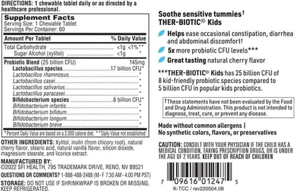 Ther-Biotic (Kids) (children's chewable) by SFI Health (formerly Klaire Labs)