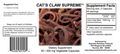 Cat's Claw Supreme by Supreme Nutrition