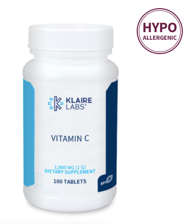 Vitamin C by Klaire Labs 100 Tablets