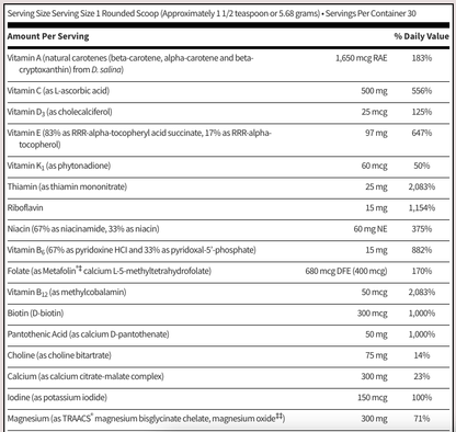 VitaSpectrum Powder by SFI Health (formerly Klaire Labs)