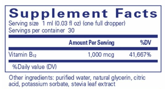 B12 Liquid 1000mcg by Pure Encapsulations