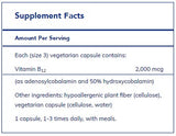Adenosyl/Hydroxy B12 90's  by Pure Encapsulations