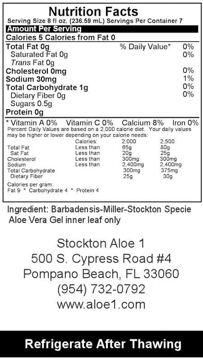 Stockton Aloe Vera Gel 58oz (2pack) by Haley Nutrition