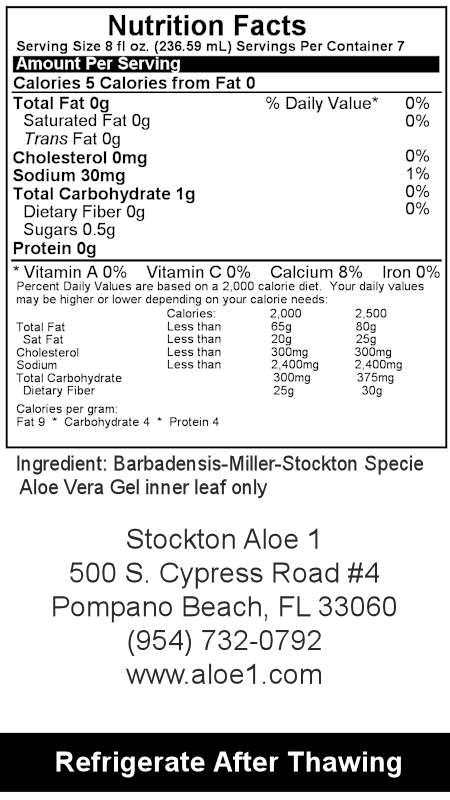 Stockton Aloe Vera Gel 58oz (4pack) by Haley Nutrition