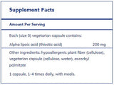 Alpha Lipoic Acid 200 mg  by Pure Encapsulations