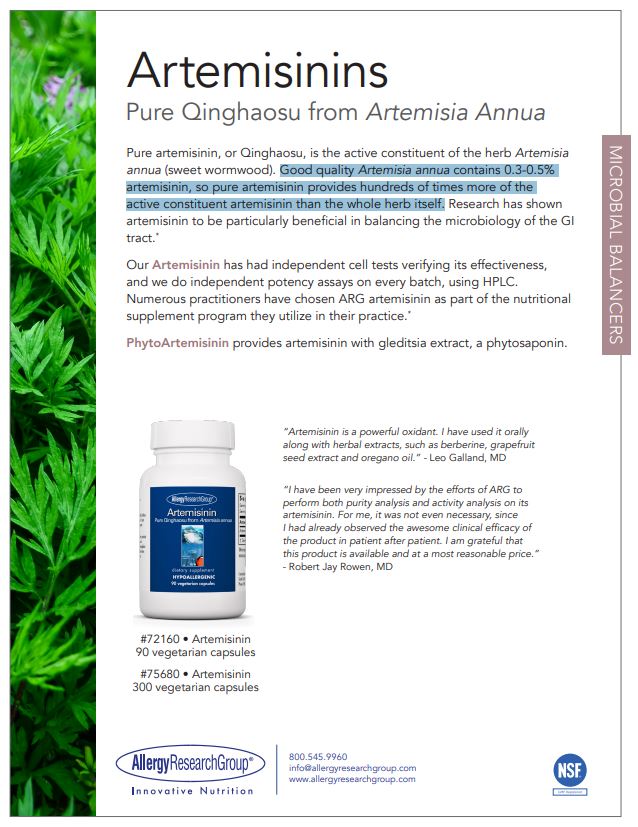 Artemisinin by Allergy Research Group