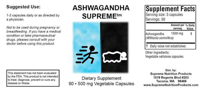 Ashwagandha Supreme by Supreme Nutrition