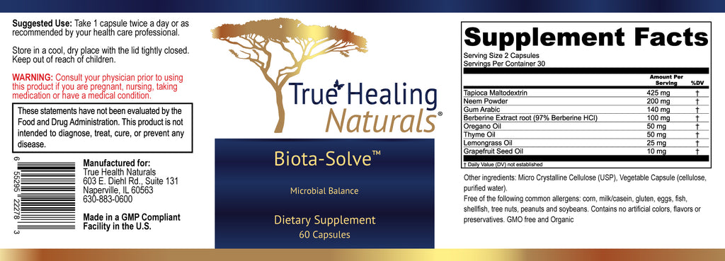 Biota-Solve: Microbial Balance by True Healing Naturals