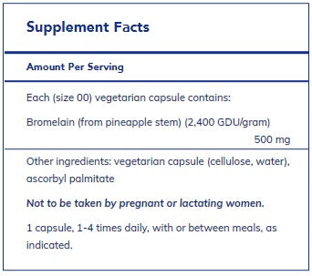 Bromelain 2400 500 mg  by Pure Encapsulations