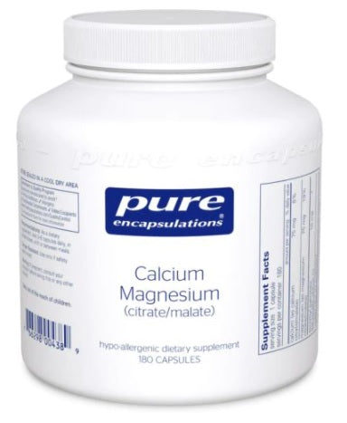 Calcium Magnesium (citrate/malate) 180's  by Pure Encapsulations
