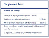 Calcium Magnesium (citrate/malate) 180's  by Pure Encapsulations