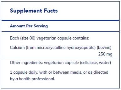 Calcium (MCHA) 180's  by Pure Encapsulations