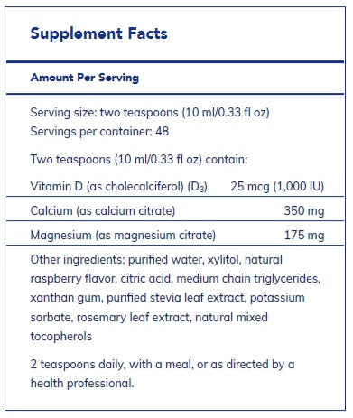 Cal/Mag/D liquid 480 ml  by Pure Encapsulations