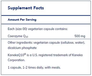 CoQ10 - 500mg 60's  by Pure Encapsulations