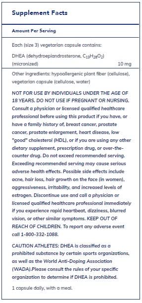 DHEA 10 mg  by Pure Encapsulations