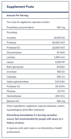 Digestive Enzymes Ultra with Betaine HCl  by Pure Encapsulations