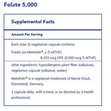 Folate 5000 60's By Pure Encapsulations