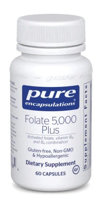 Folate 5000 Plus 60's By Pure Encapsulations