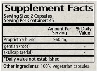 Gentian & Skullcap Capsules by Wise Woman Herbals