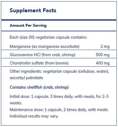 Glucosamine Chondroitin with Manganese  by Pure Encapsulations