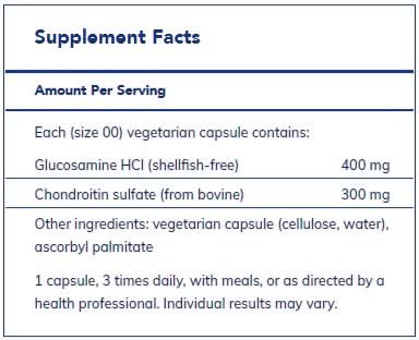 Glucosamine HCl Chondroitin 120's  by Pure Encapsulations