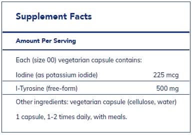 Iodine and Tyrosine 120's  by Pure Encapsulations
