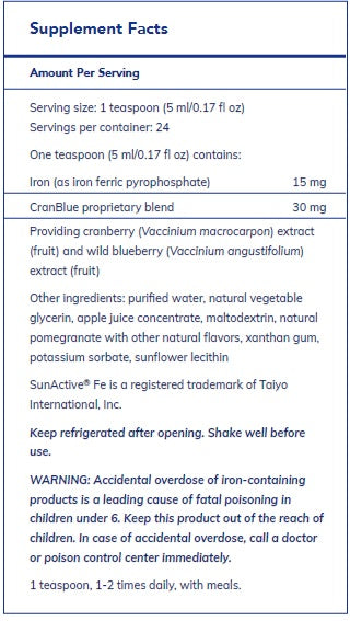 Iron liquid 120 ml  by Pure Encapsulations
