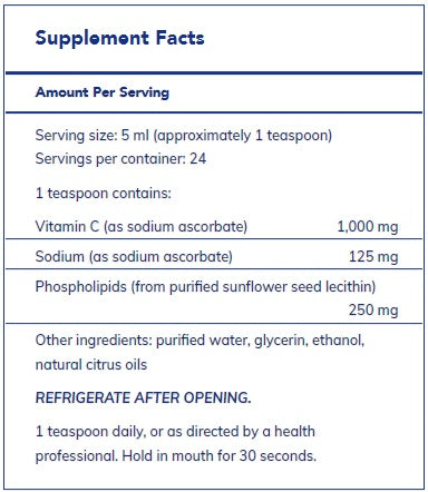 Liposomal Vitamin C liquid  by Pure Encapsulations
