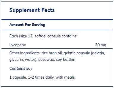 Lycopene 20 mg  by Pure Encapsulations